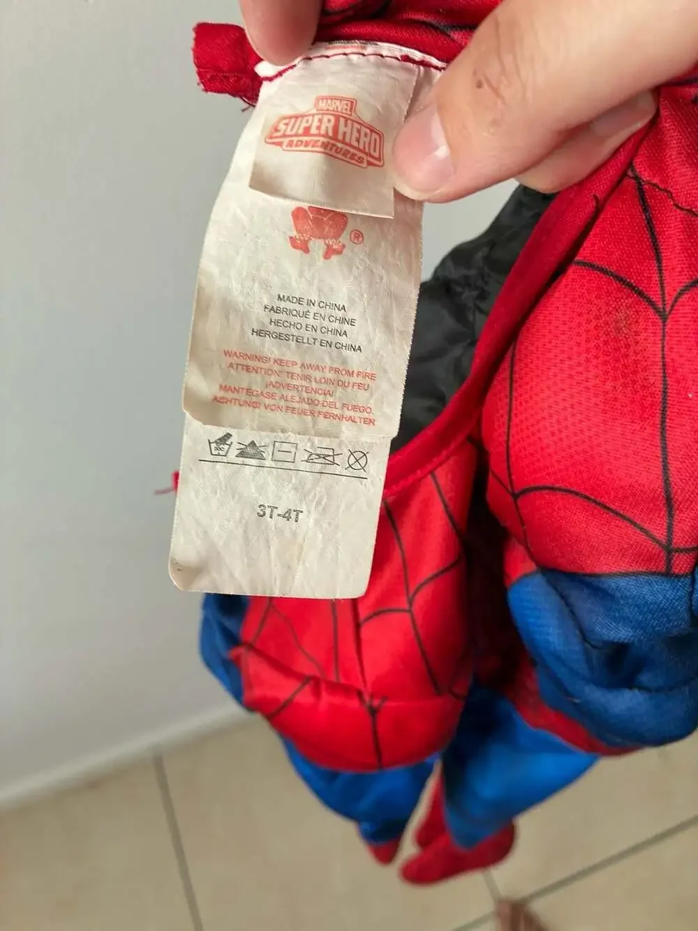 Rubie's Marvel Super Hero Adventures Spider-Man Costume for Toddlers, Size 3T-4T